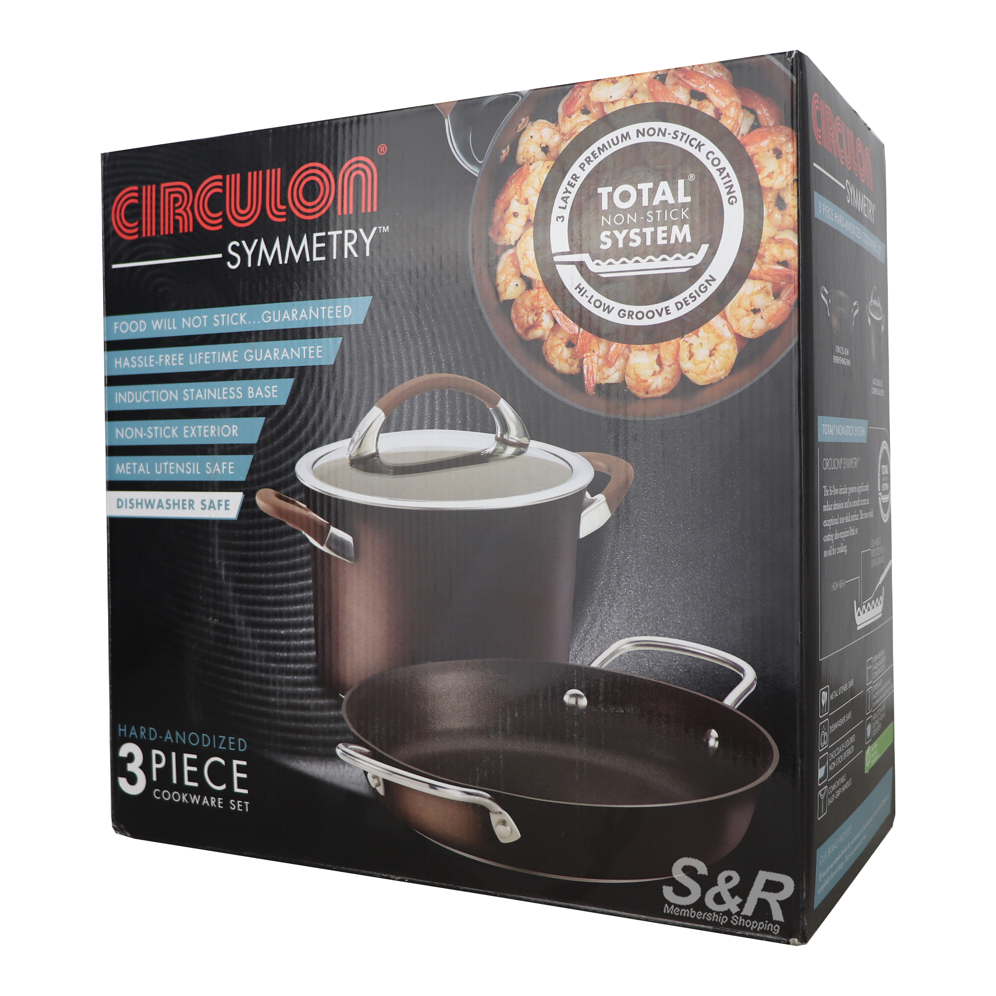 Circulon Symmetry 3pc Cookware Set